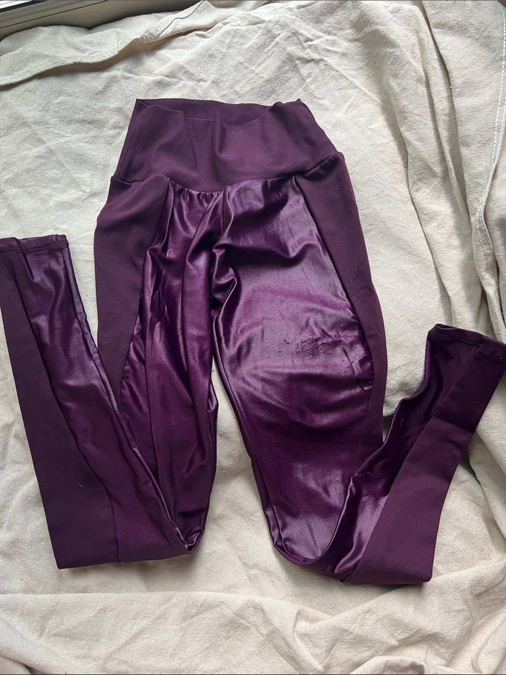 Mika Yoga Wear High-Waist Purple Leggings